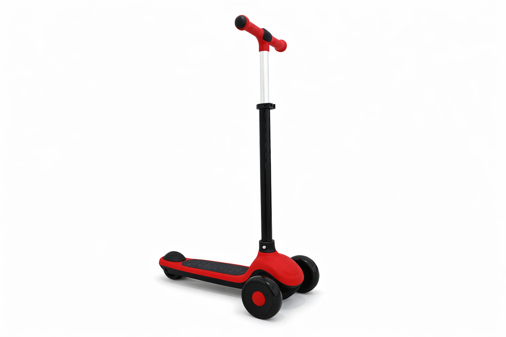 Kids 3-Wheel Kick Scooter – Adjustable Height T-Bar with Easy-Grip Handles