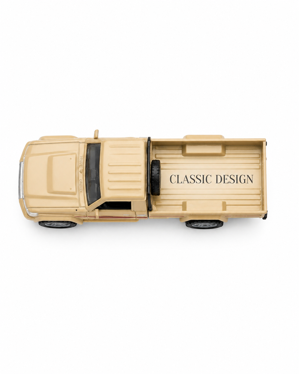 Toyota Land Cruiser 79 Series Kids Toy Pickup Truck – Realistic Plastic Model Vehicle (Beige)