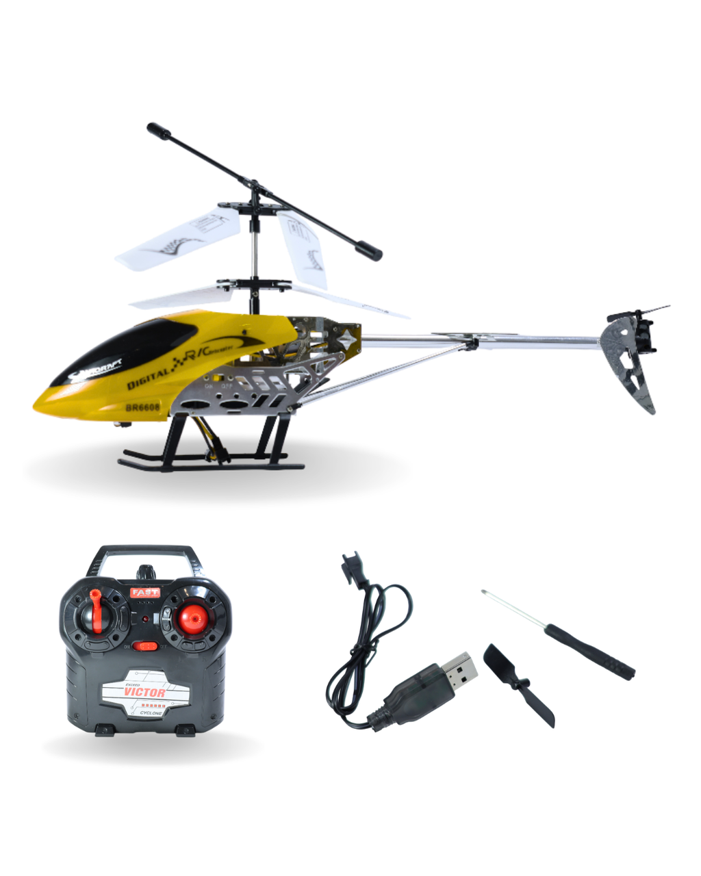 Remote Control Helicopter with Gyro Stabilization