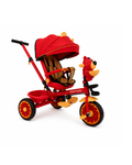 4-in-1 Kids Tricycle with Push Handle & Canopy