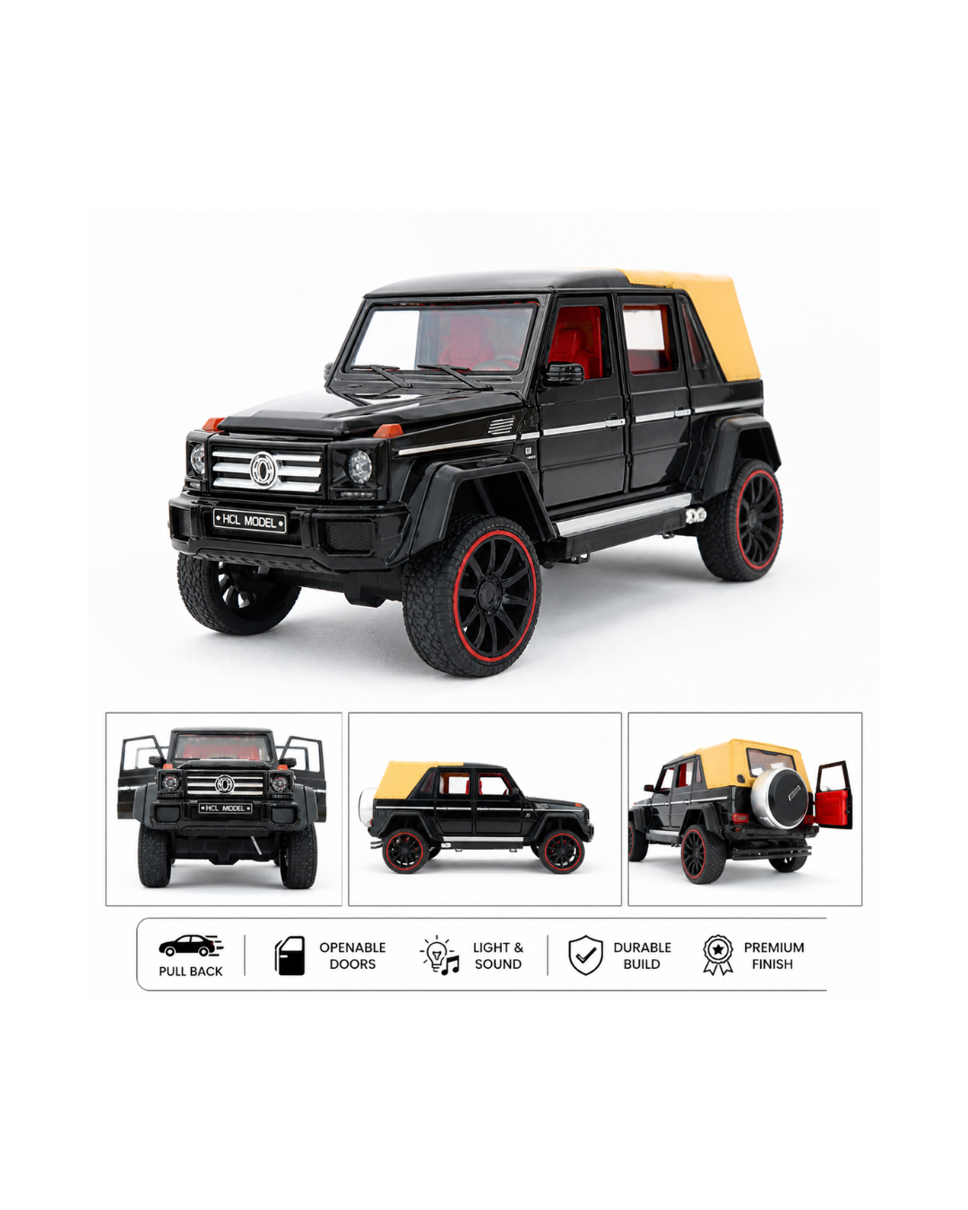 Premium Off-Road SUV Die-Cast Model (G-Class Style)
