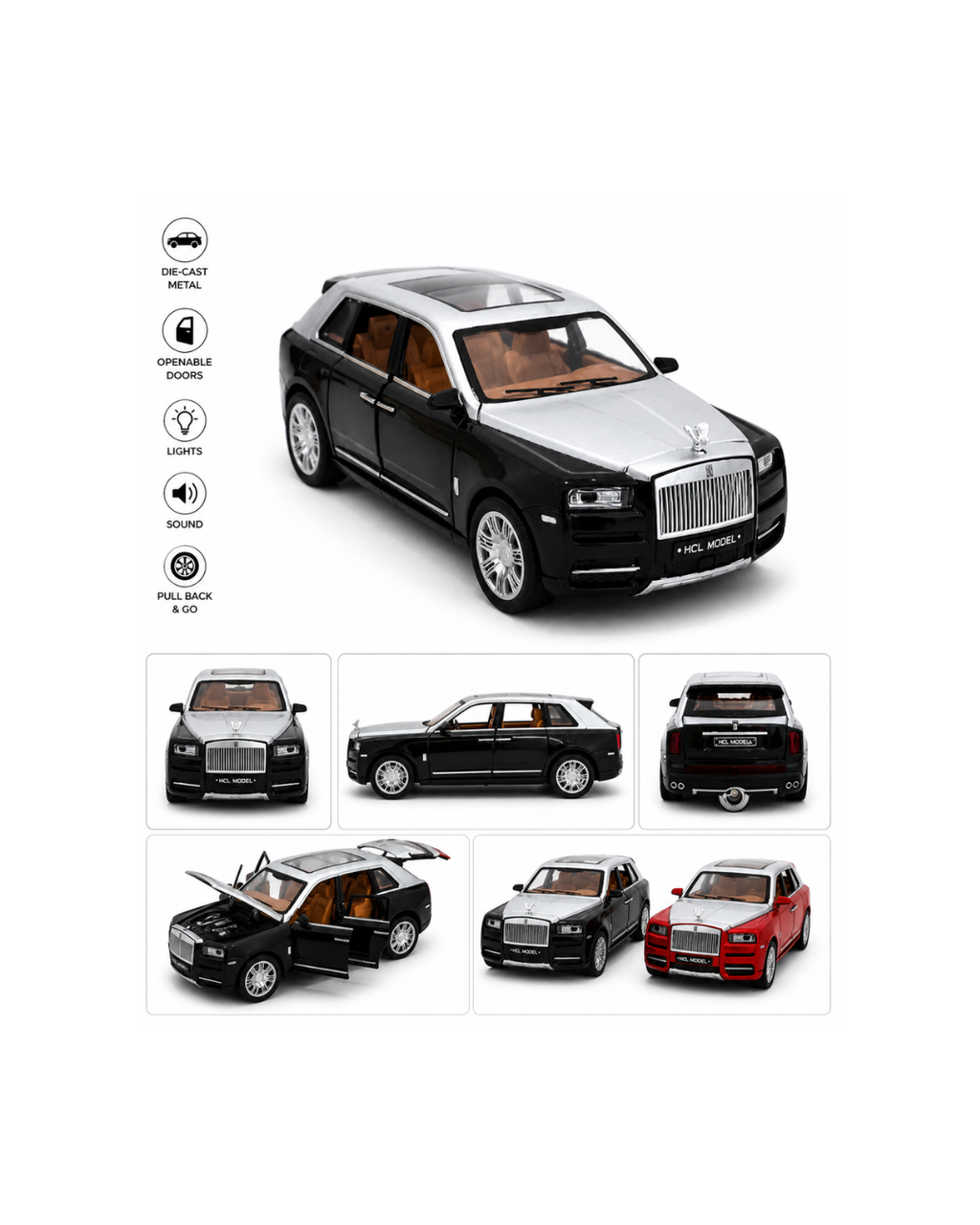 Luxury Die-Cast SUV Model Car Toy