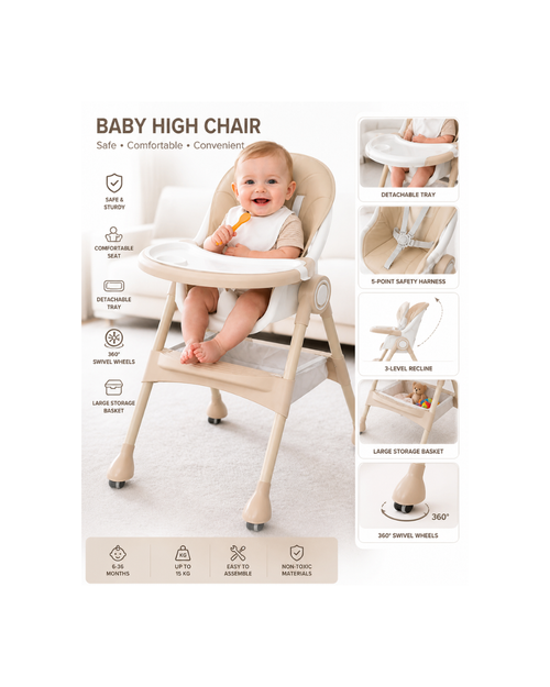 3-in-1 Adjustable Baby High Chair