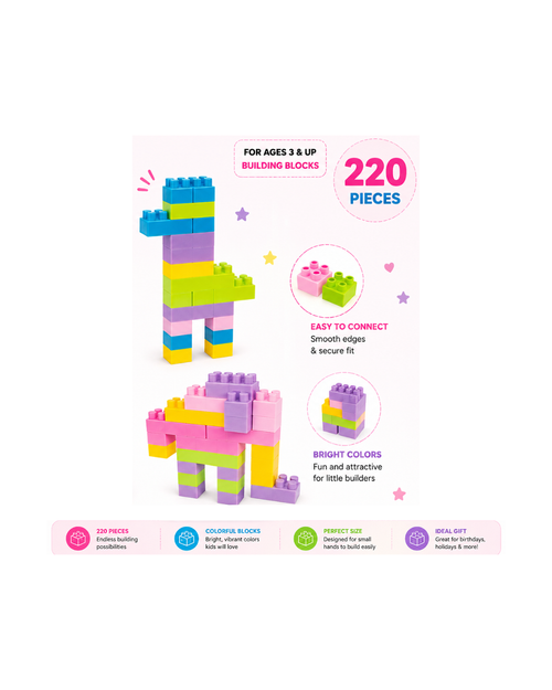 220 Pieces Building Blocks Set – Happy Family Creative Construction Blocks