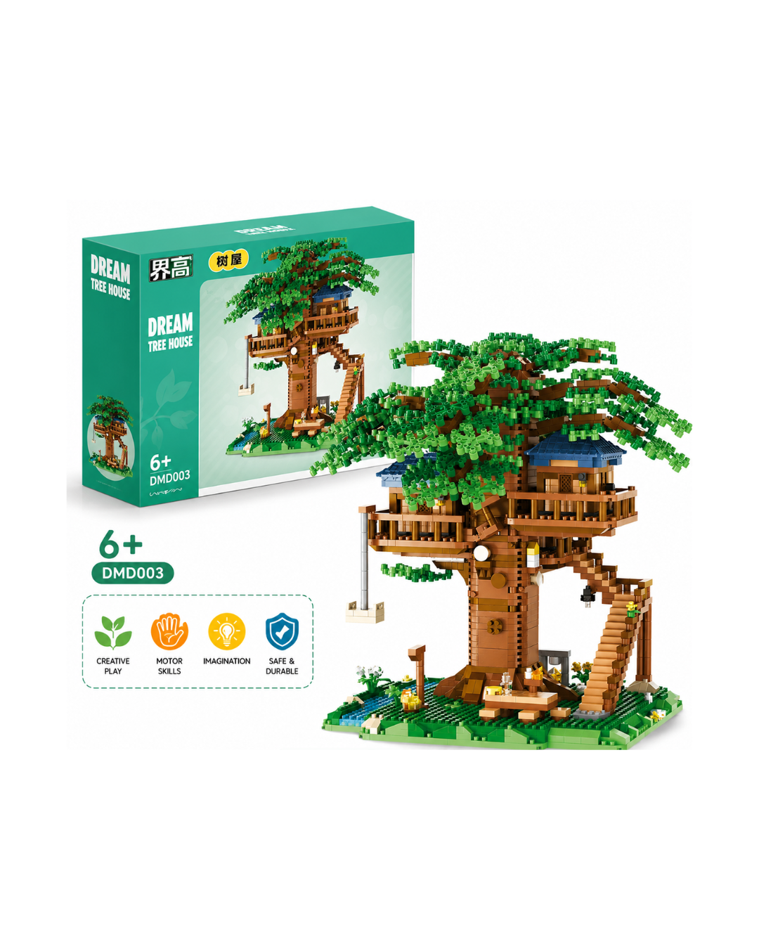 Dream Tree House Building Blocks Set – Creative DIY Construction Toy