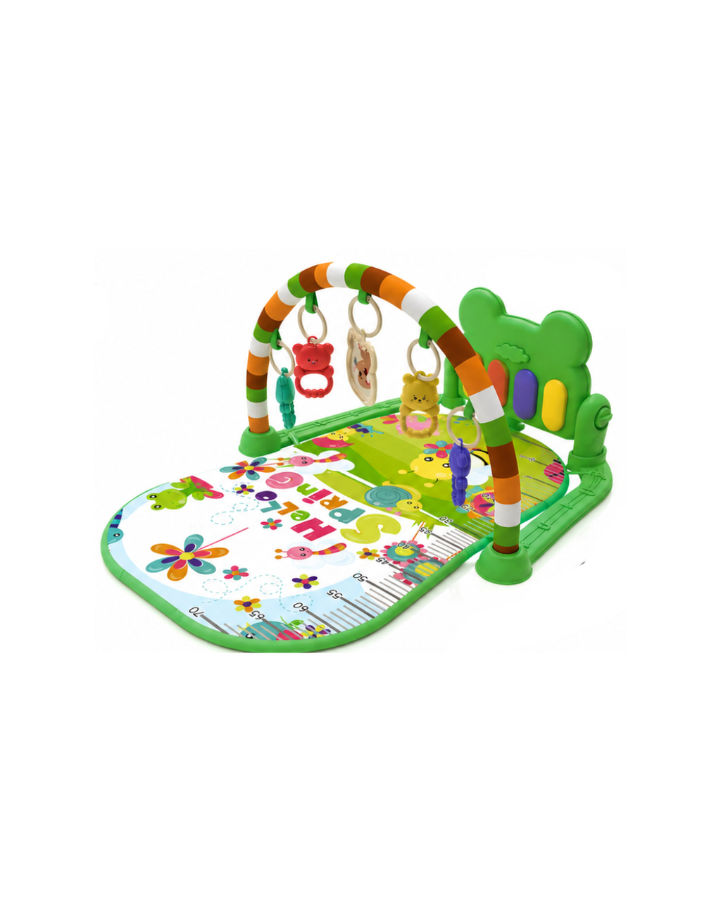 Baby Fitness Piano Play Mat with Hanging Toys & Music