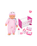 Sweet Baby Doll with Crib & Accessories – 16” Doll Set