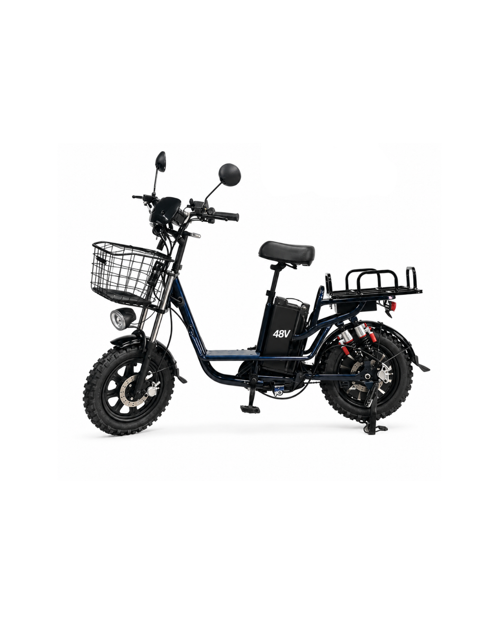 48V 500W Electric Scooter Bike with Disc & Motor Brake System