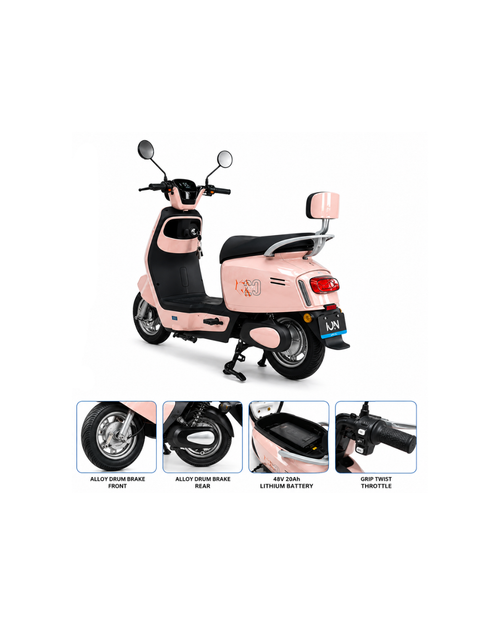 48V 500W Electric Scooter with Smart Display & 20Ah Lithium Battery