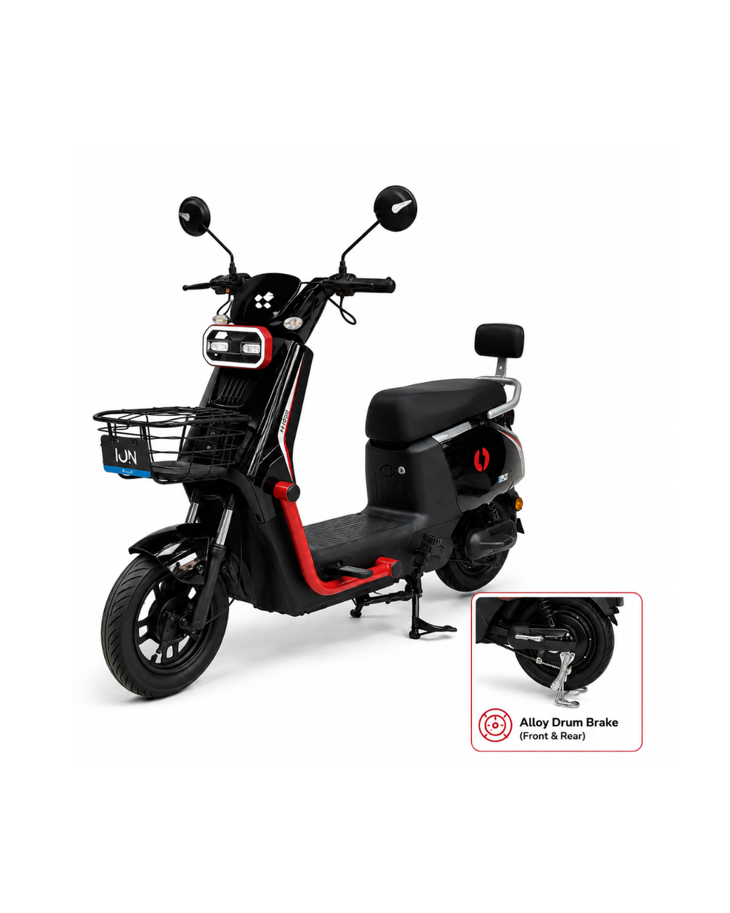 500W Smart Electric Scooter with Front Basket