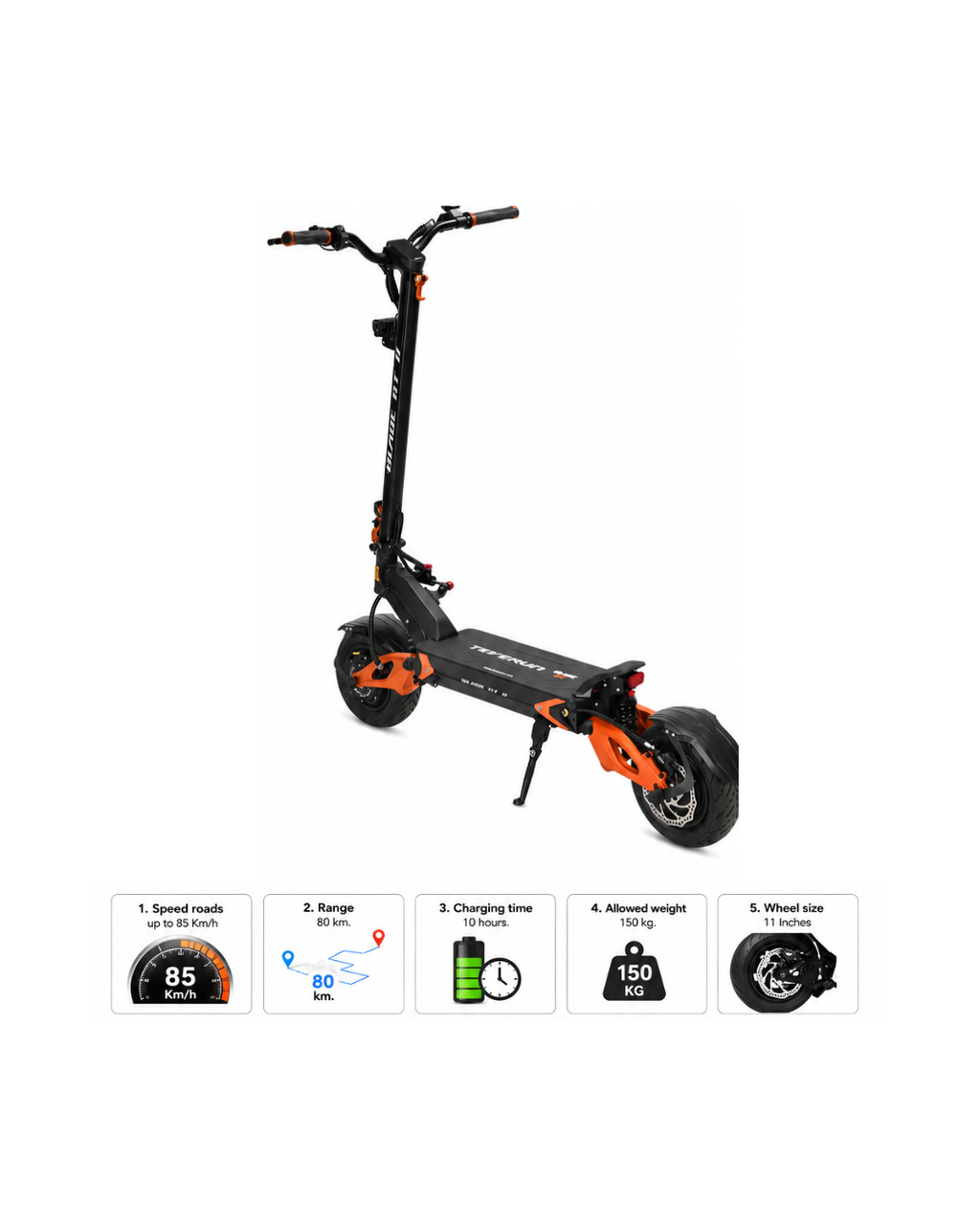 Teverun Dual Motor Electric Scooter 60V 25Ah