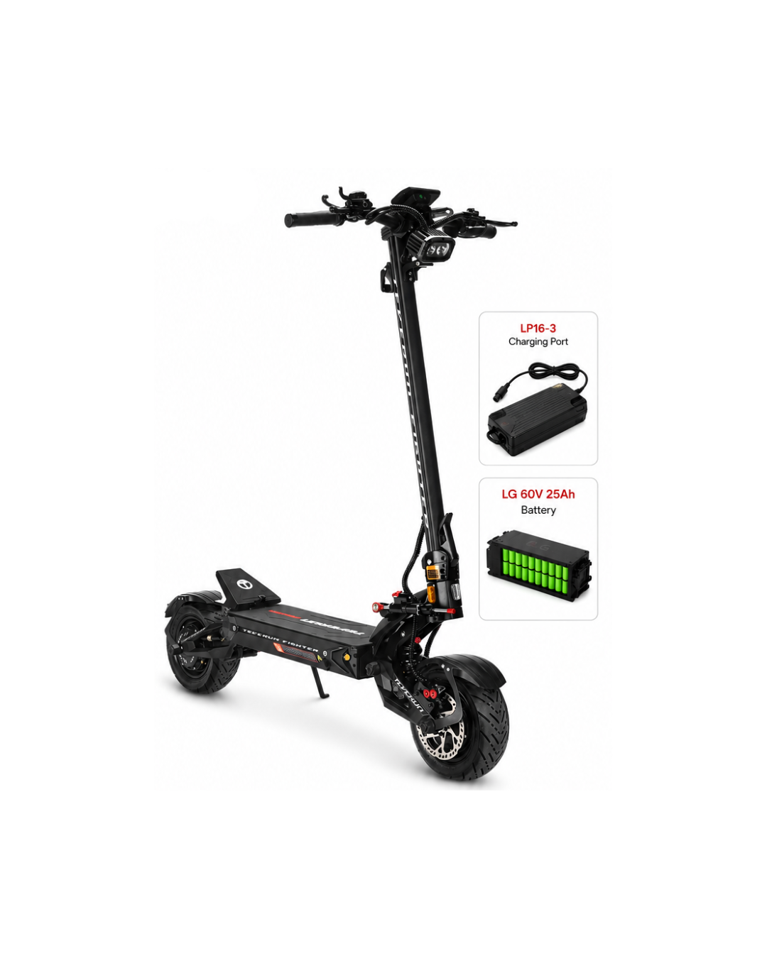 Teverun Fighter Electric Scooter 60V 25Ah