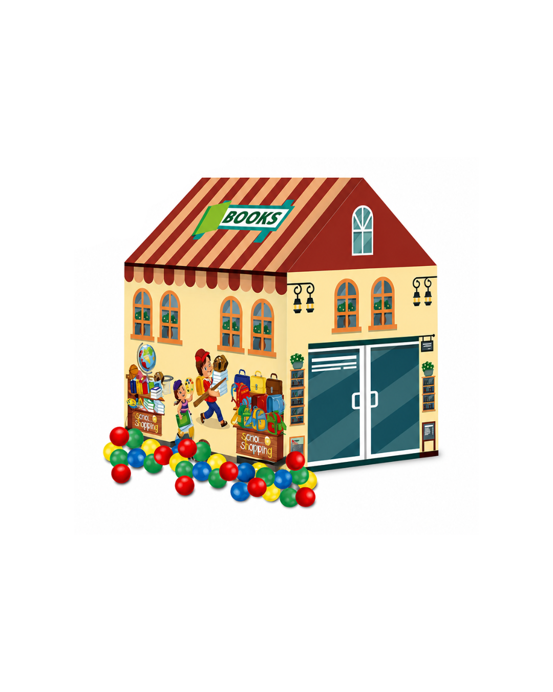 Kids House Play Tent with 50 Balls