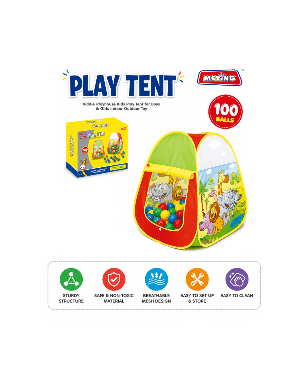 Kids Animal Theme Play Tent