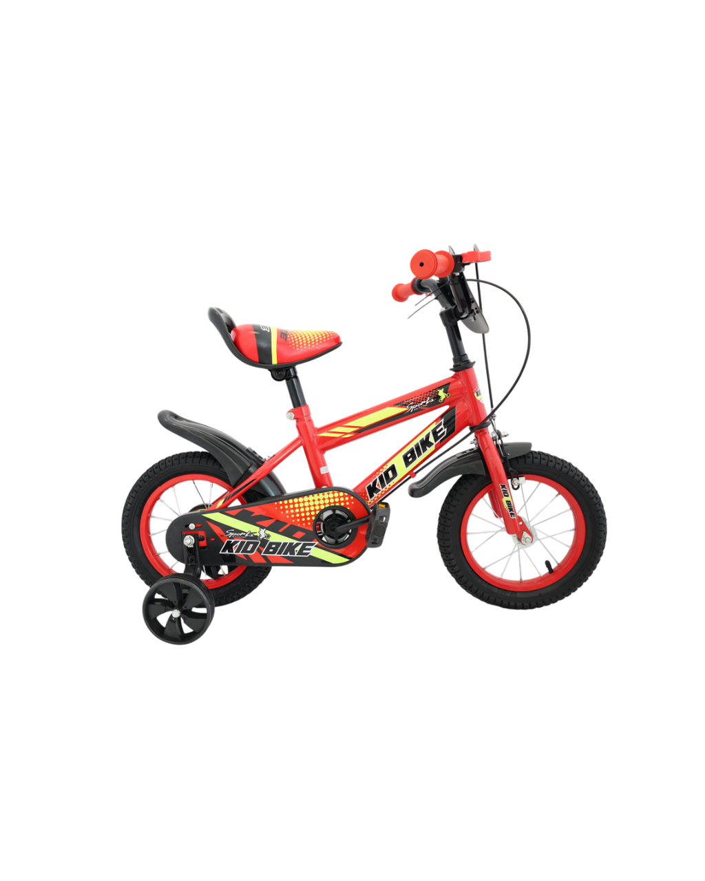 Premium 12-Inch Kids' Sport Bike with Training Wheels & Front Basket