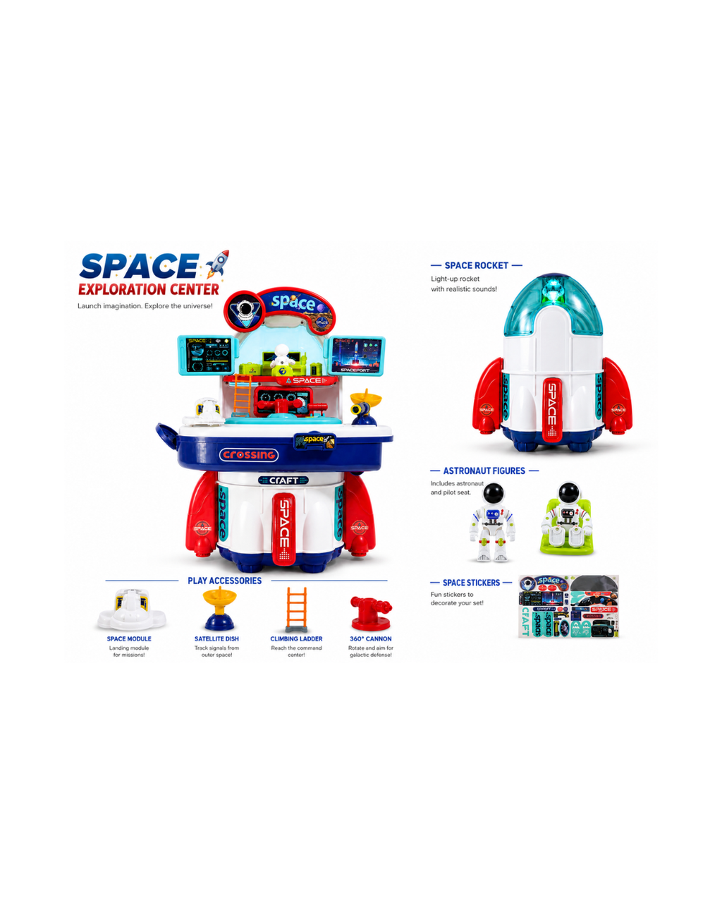 XIONG CHENG SPACE PLAY SET