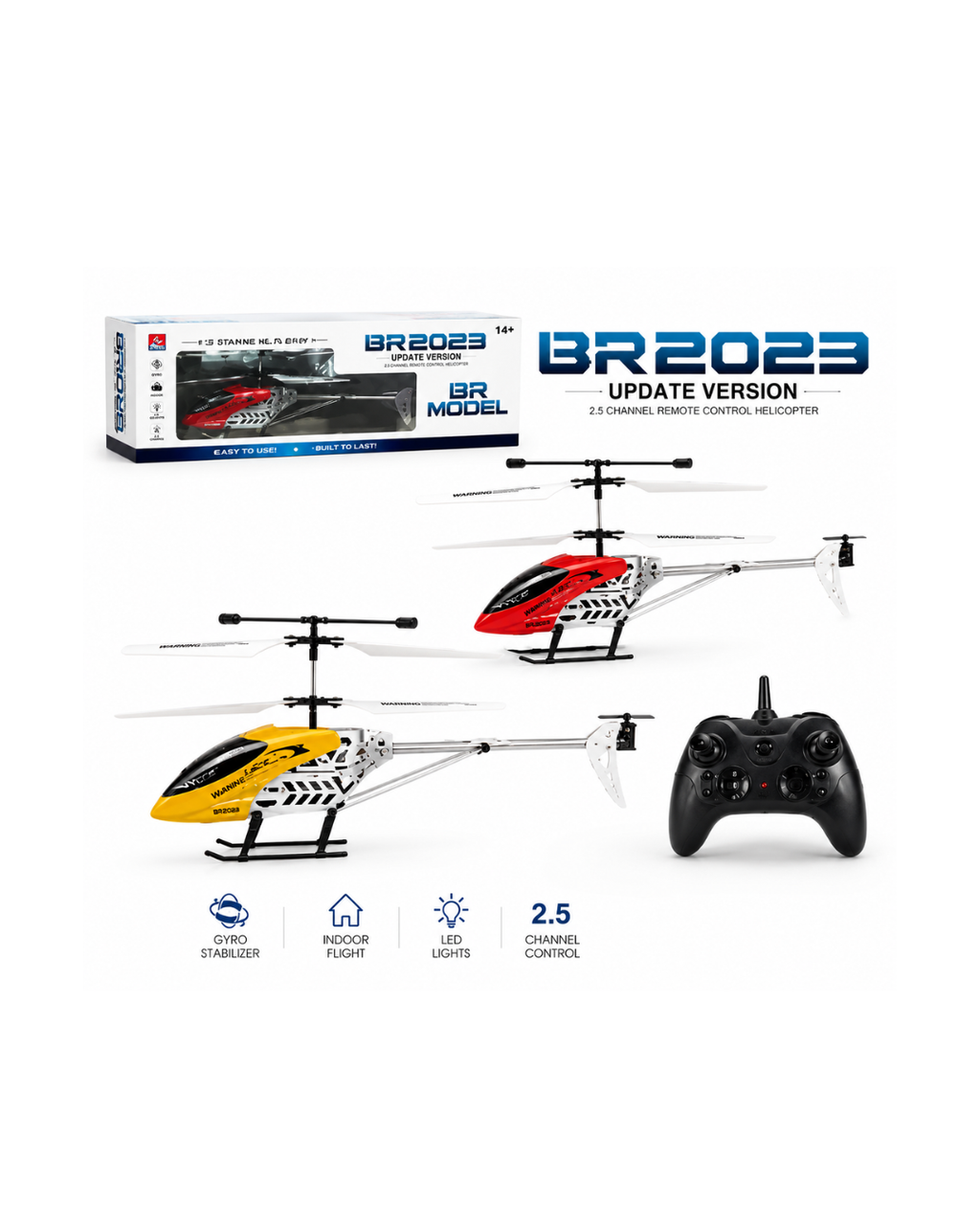 Remote Control Helicopter with Gyro Stabilization