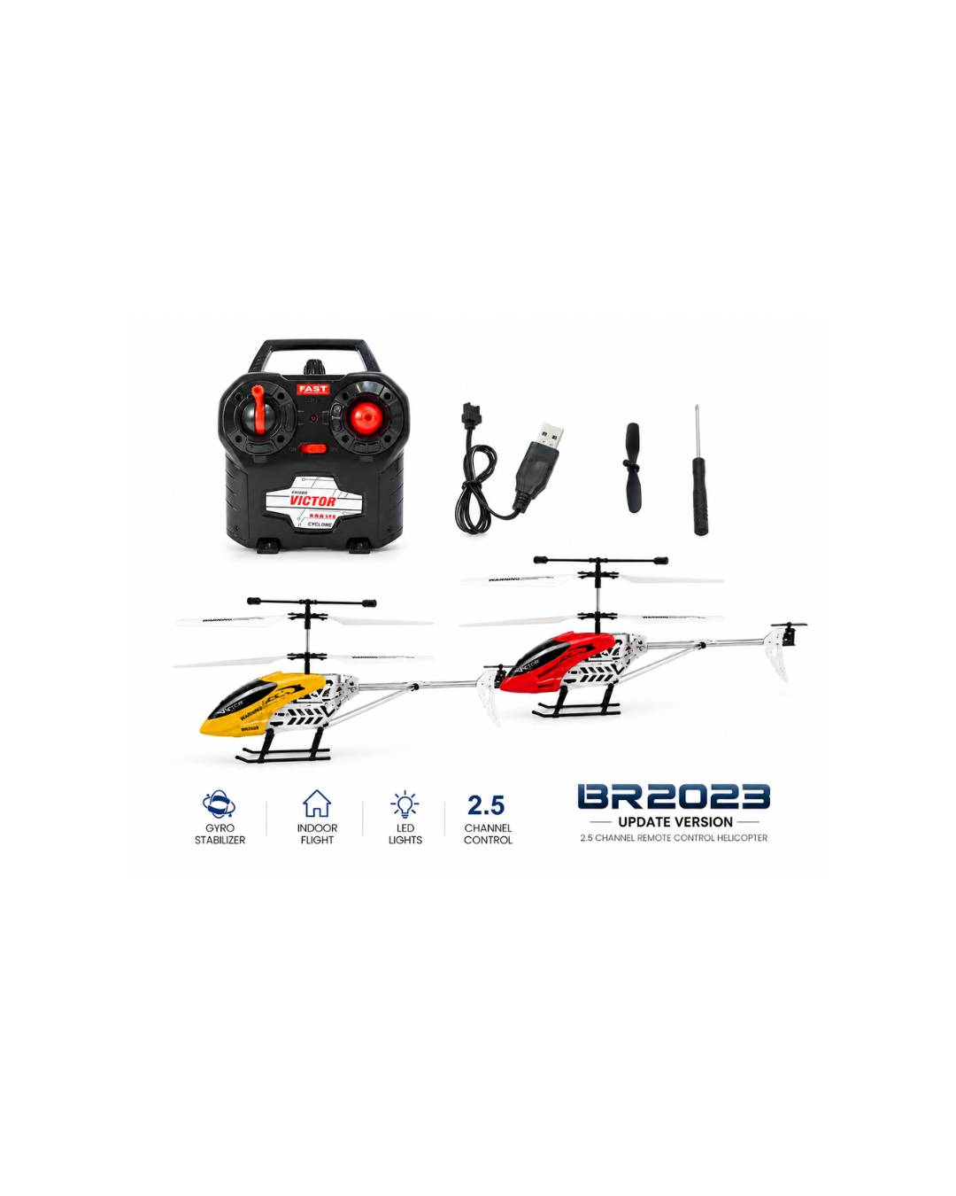 Remote Control Helicopter with Gyro Stabilization
