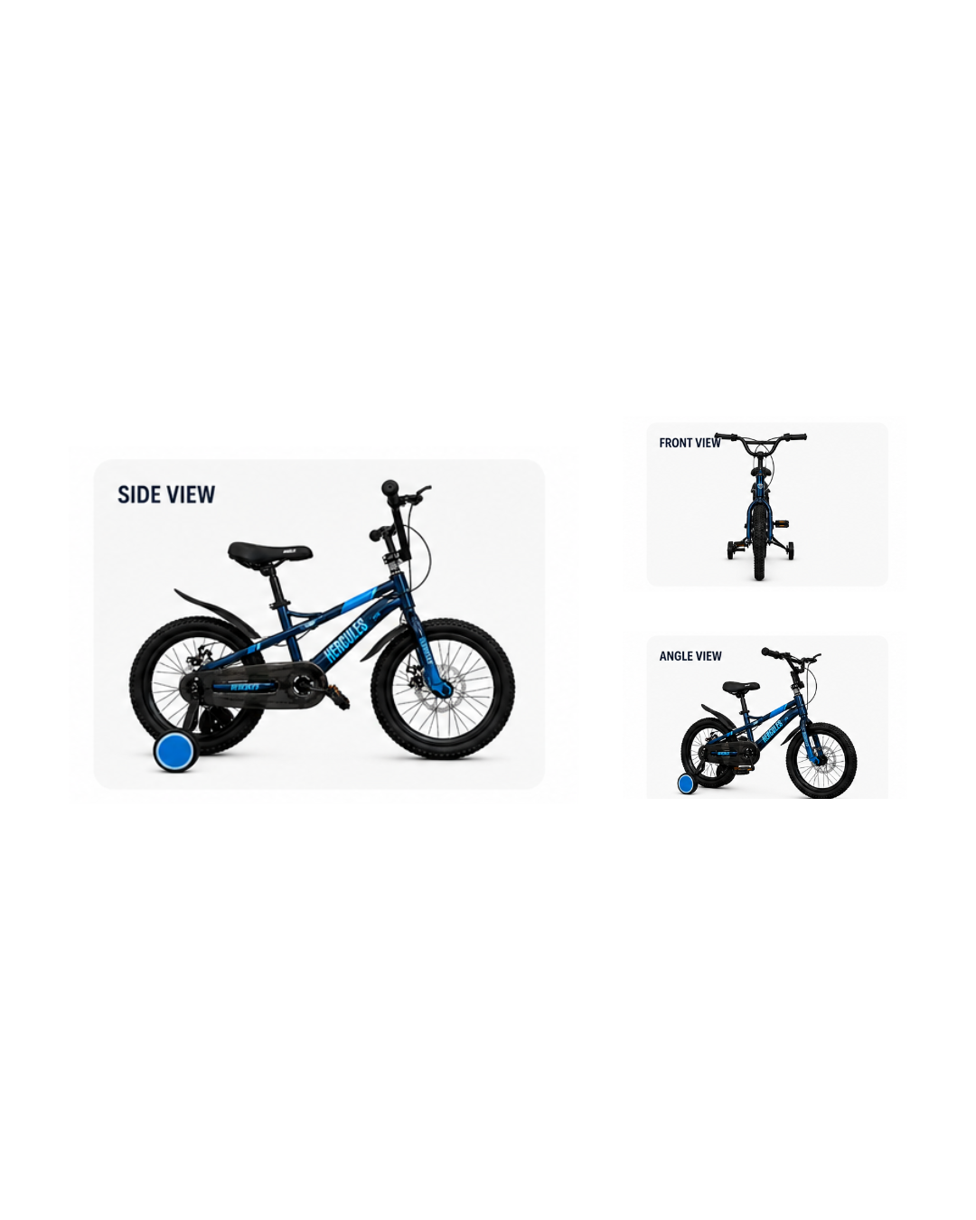 Hercules Pro 16” Kids Bicycle with Training Wheels & Disc Brakes