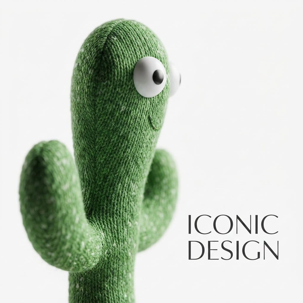Interactive Dancing & Talking Cactus Plush Toy – USB Rechargeable Wiggle & Mimic Cactus with Music & Lights