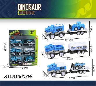 Dinosaur Truck Toy Set with Mini Vehicles