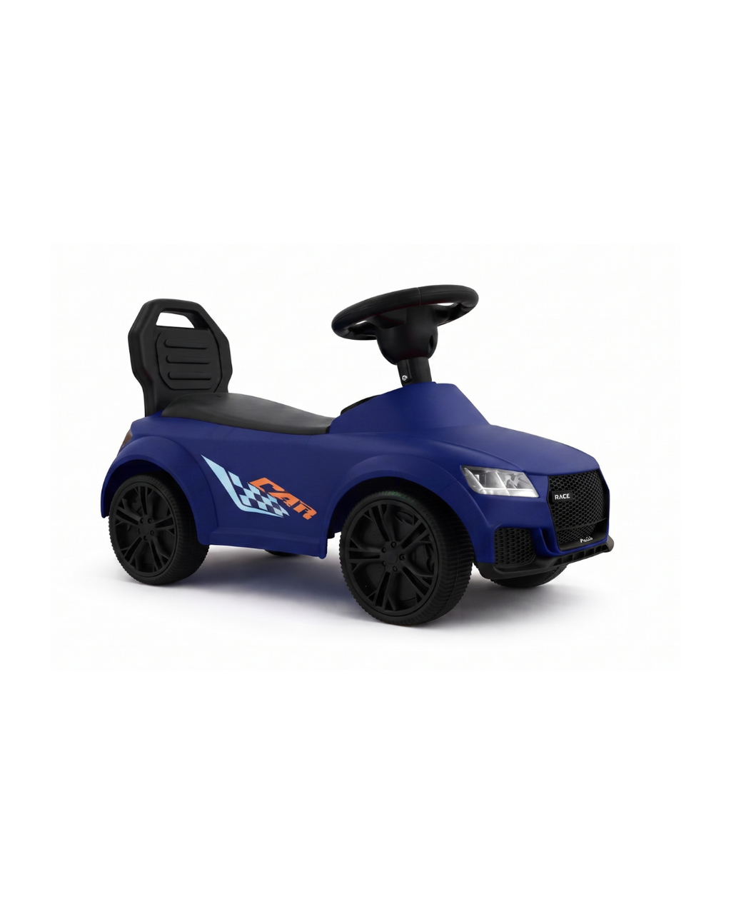 Kids Foot-to-Floor Ride-On Push Car – Sporty Toddler Walker Toy with Steering Wheel & Backrest